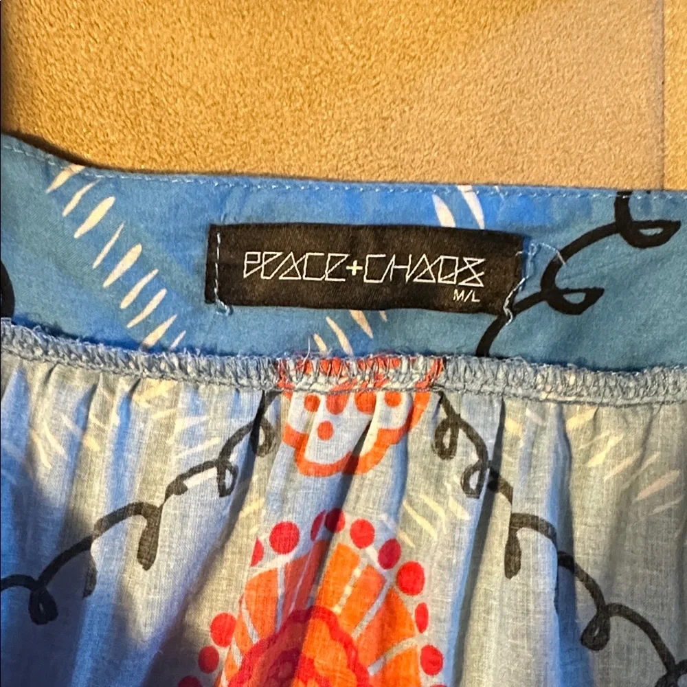 Peace & Chaos fun cotton dress Greek designer - Picture 8 of 12